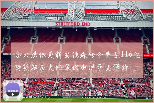 各大媒体更新安德森转会费至116亿镑英超历史纪录仍由伊萨克保持